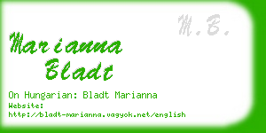 marianna bladt business card